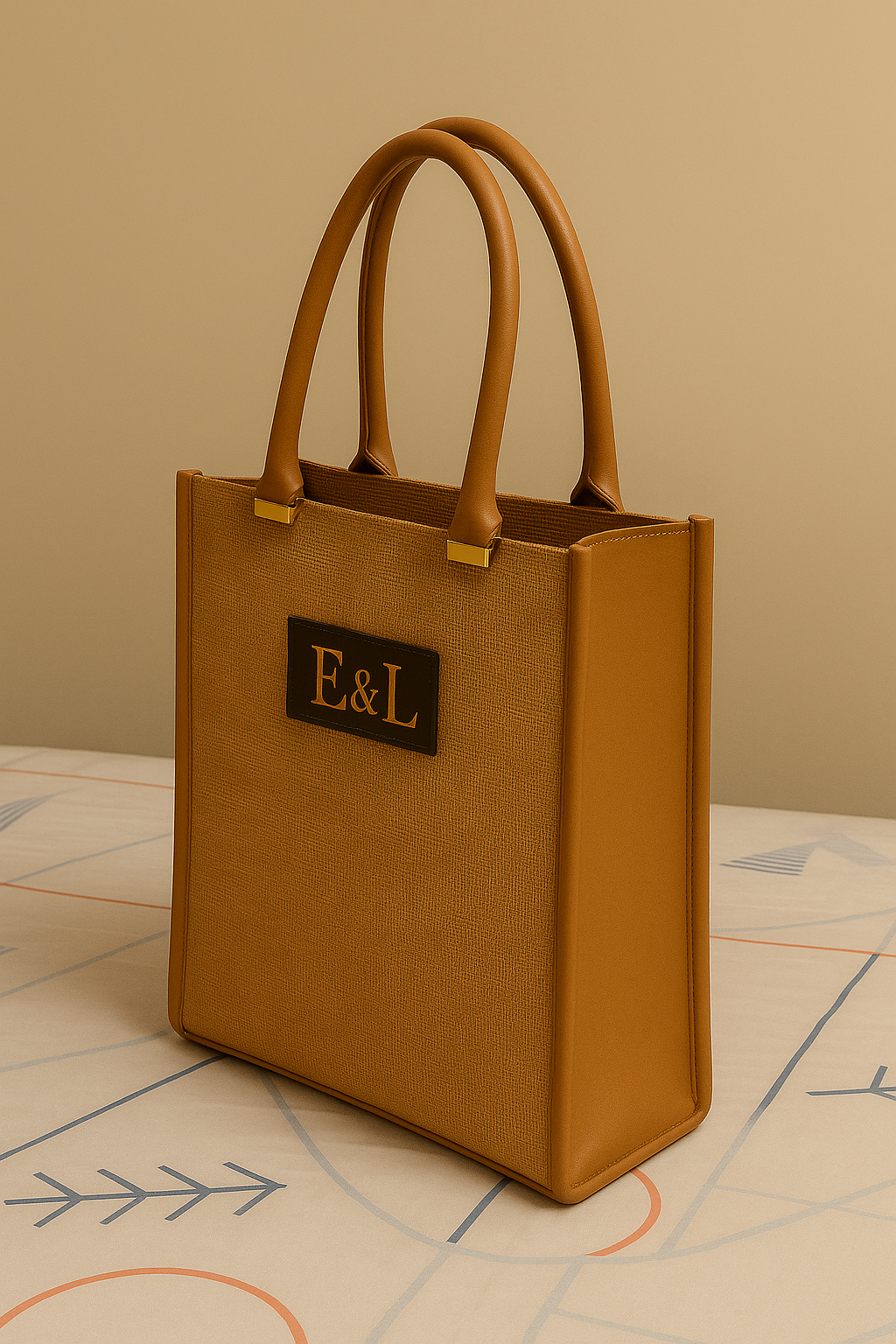 Jute Leather Tote